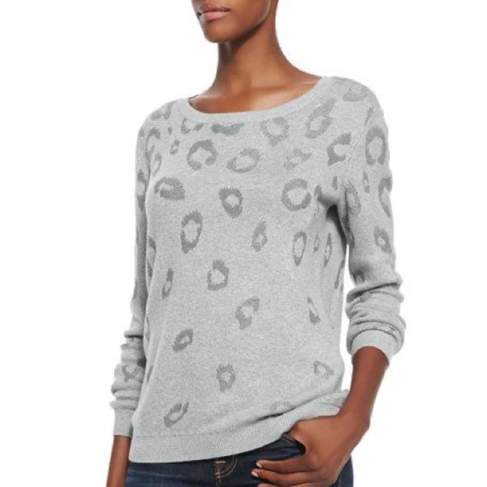 Joie‎ Lilibeth leopard animal print sweater Small